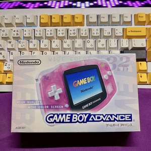 닌텐도 정품 게임보이 어드밴스 밀키핑크 gba 오리지널 이미지