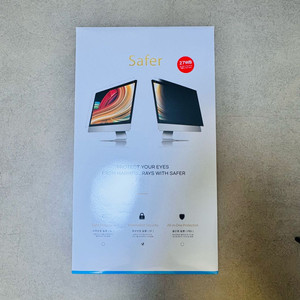 세이퍼플러스 모니터 정보보안 시력보호필름 국산 -27인치용 PBS 27W-B