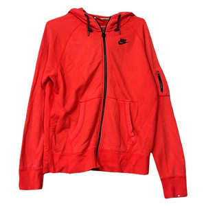 나이키 레드 로고 사이드 포켓 후드 집업 LG