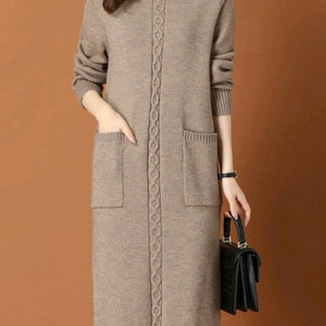 반폴라 니트 원피스 77까지