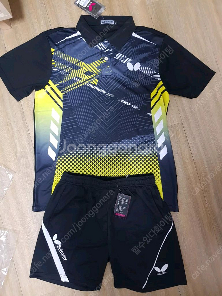 버터플라이 운동복 탁구복 탁구유니폼 상하의 한벌세트 판매--9