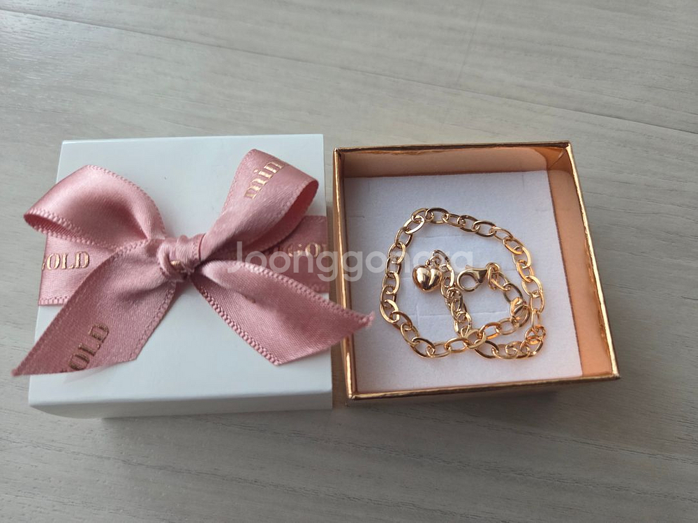 14k 골드 체인 팔찌--0