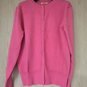 랄라라운지 세탁기가디건 핫핑크