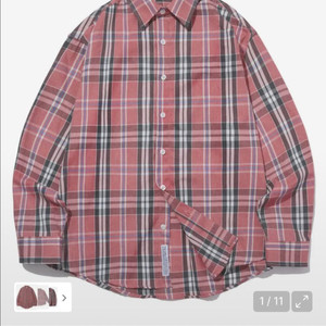 핑크체크셔츠 팝니다