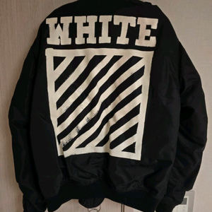 오프화이트 16fw ma-1 봄버 블랙 L