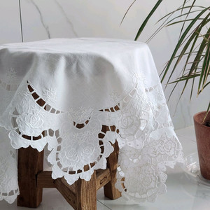 빈티지패브릭 화이트패브릭 호럭패브릭 플라워패브릭 레이스패브릭 식탁보 테이블보