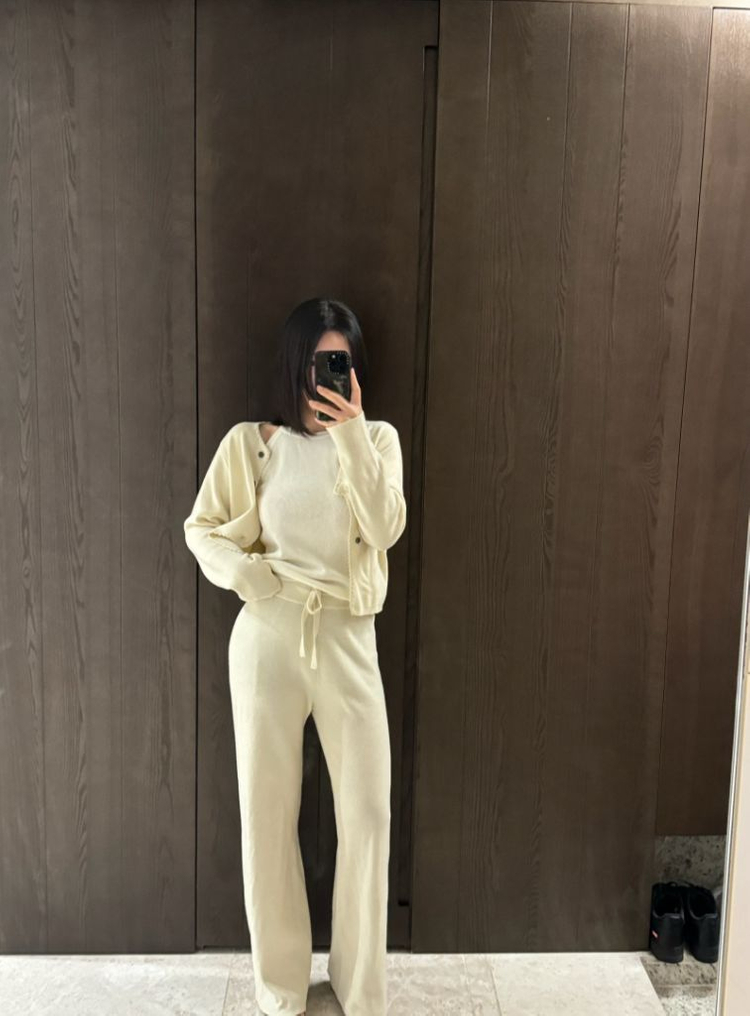 츄니토리 니트 셋업 세트 아이보리--1