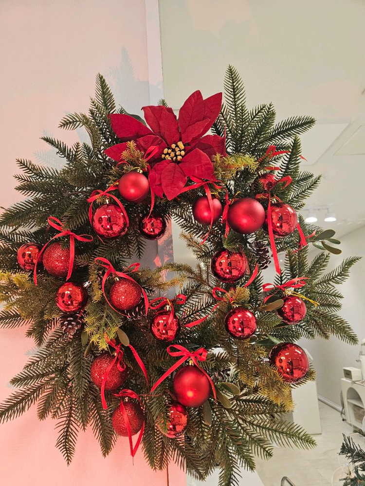 크리스마스 리스 장식--1