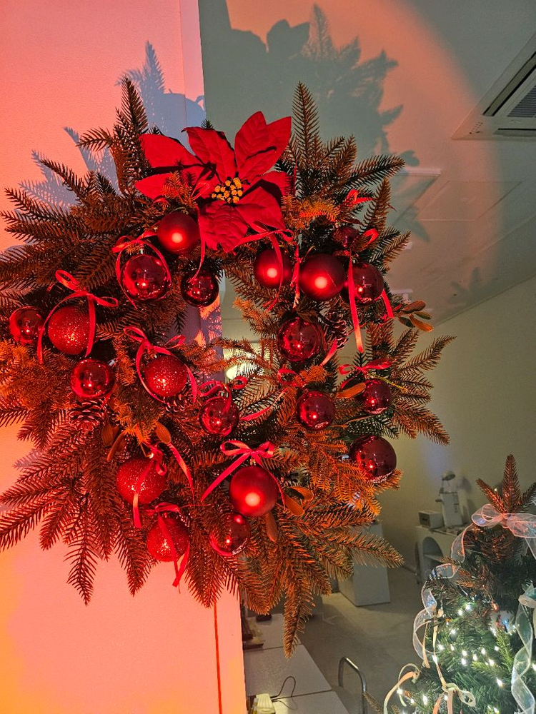 크리스마스 리스 장식--2
