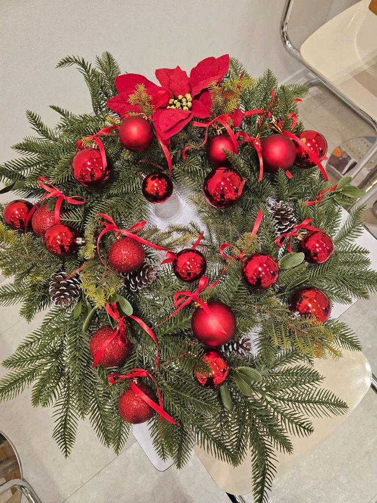 크리스마스 리스 장식--3