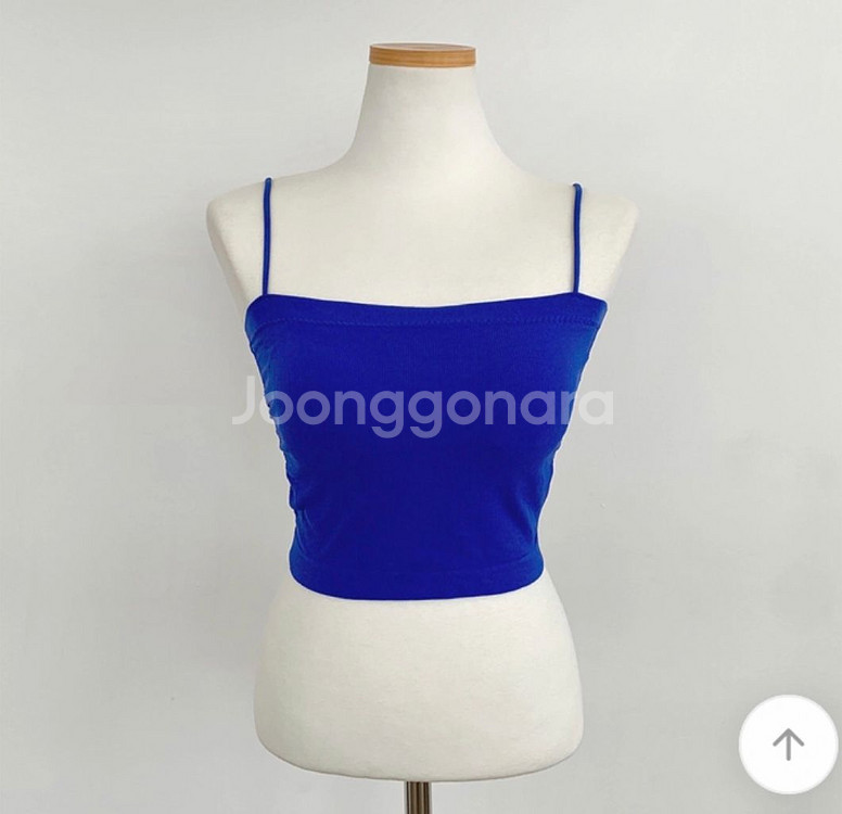 (새상품)싸이 흠뻑쇼 크롭 나시 블루/FREE--3