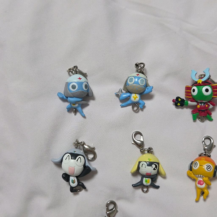 고전 케로로 미니 피규어 키링 도로로 기로로 쿠루루 타마마 이미지