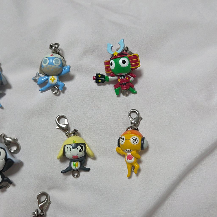 고전 케로로 미니 피규어 키링 도로로 기로로 쿠루루 타마마 이미지