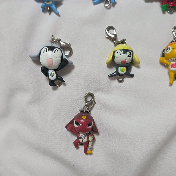 고전 케로로 미니 피규어 키링 도로로 기로로 쿠루루 타마마 이미지