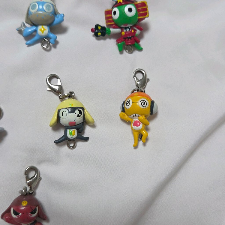 고전 케로로 미니 피규어 키링 도로로 기로로 쿠루루 타마마 이미지