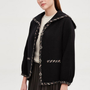 마인 세일러 블랙 트위드 자켓