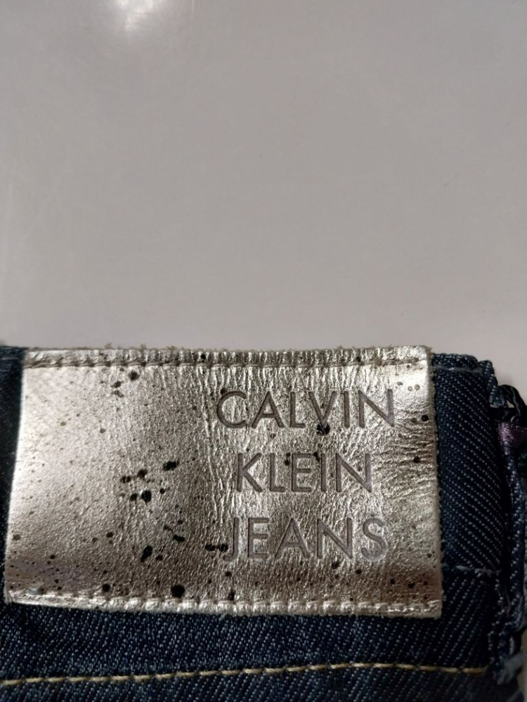28)새상품)켈빈클라인 백화점판 가죽패치 데님 워싱 이미지