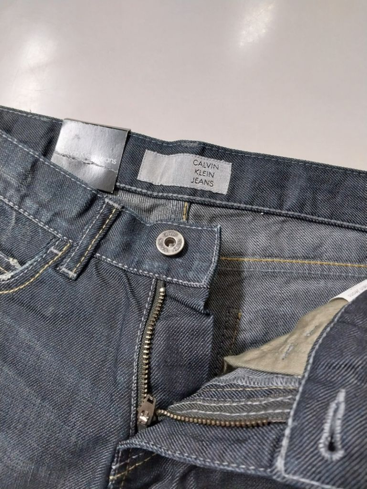 28)새상품)켈빈클라인 백화점판 가죽패치 데님 워싱 이미지