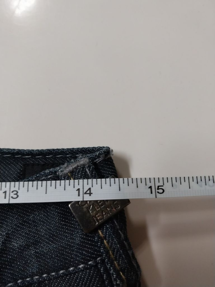 28)새상품)켈빈클라인 백화점판 가죽패치 데님 워싱 이미지