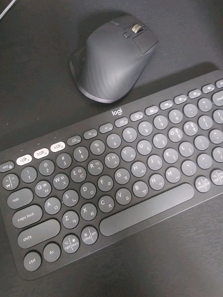 로지텍 K380S 키보드 + MX MATER 3S 이미지