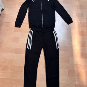 블랙 츄리닝 상하의 세트