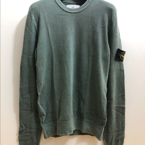 [S] 스톤아일랜드 와펜 패치 니트 에메랄드