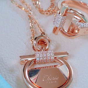 14k핑크골드 목걸이 세트