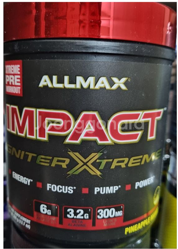 [미개봉 제품] ALLMAX IMPACT Igniter XTREME 올맥스 이그나이트 익스트림 부스터 프리워크아웃--0