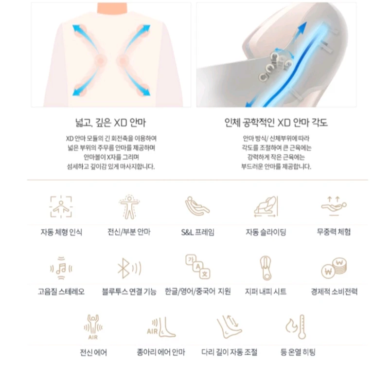 바디프렌드 파라오2 블랙에디션 안마의자 이미지