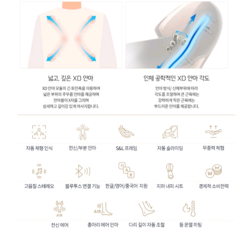 바디프렌드 파라오2 블랙에디션 안마의자 이미지