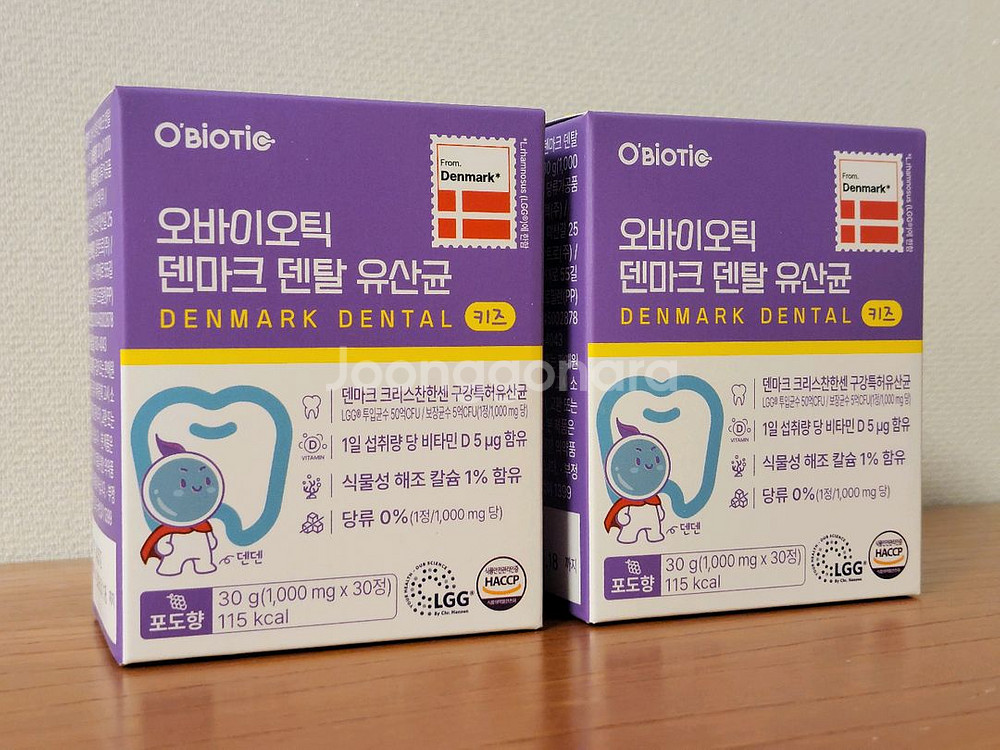 오바이오틱 덴마크 덴탈 유산균 키즈 2개--0