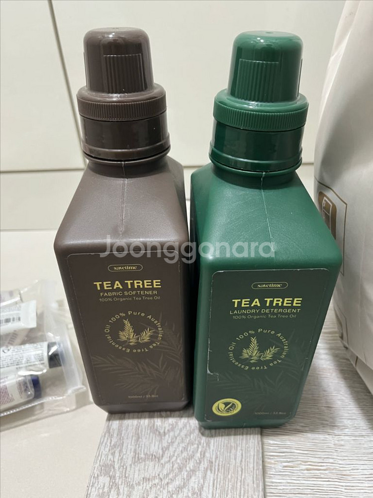 세이브타임 티트리 세탁세제 및 섬유유연제 본품 리필 판매--0