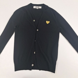 꼼데가르송 플레이 블랙 가디건 M