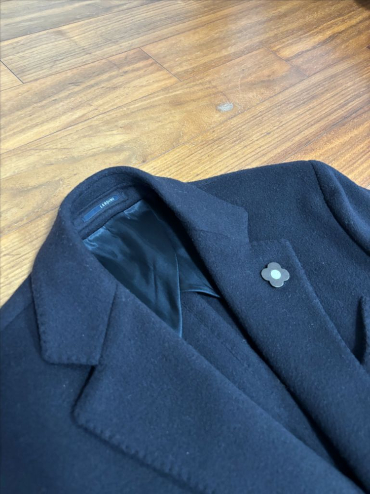 [Lardini] 라르디니 라나 울 네이비 코트 (50 사이즈)--2
