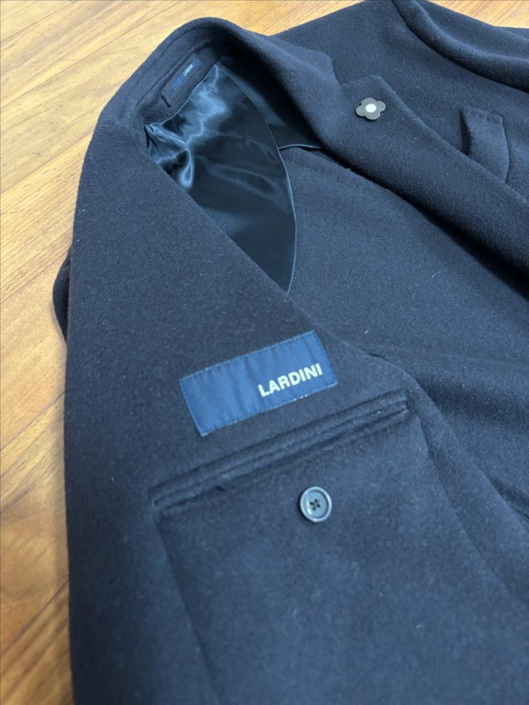 [Lardini] 라르디니 라나 울 네이비 코트 (50 사이즈)--3