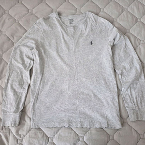 폴로 롱슬리브 포니로고 멜란지그레이