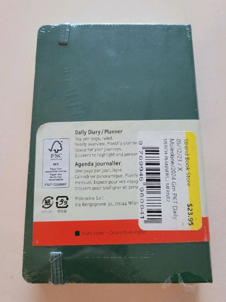 새상품 몰스킨 2024 데일리 다이어리--1