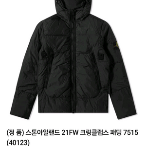 (정품)21FW 스톤아일랜드 크링클랩스 후드 다운패딩 M(100) 특A