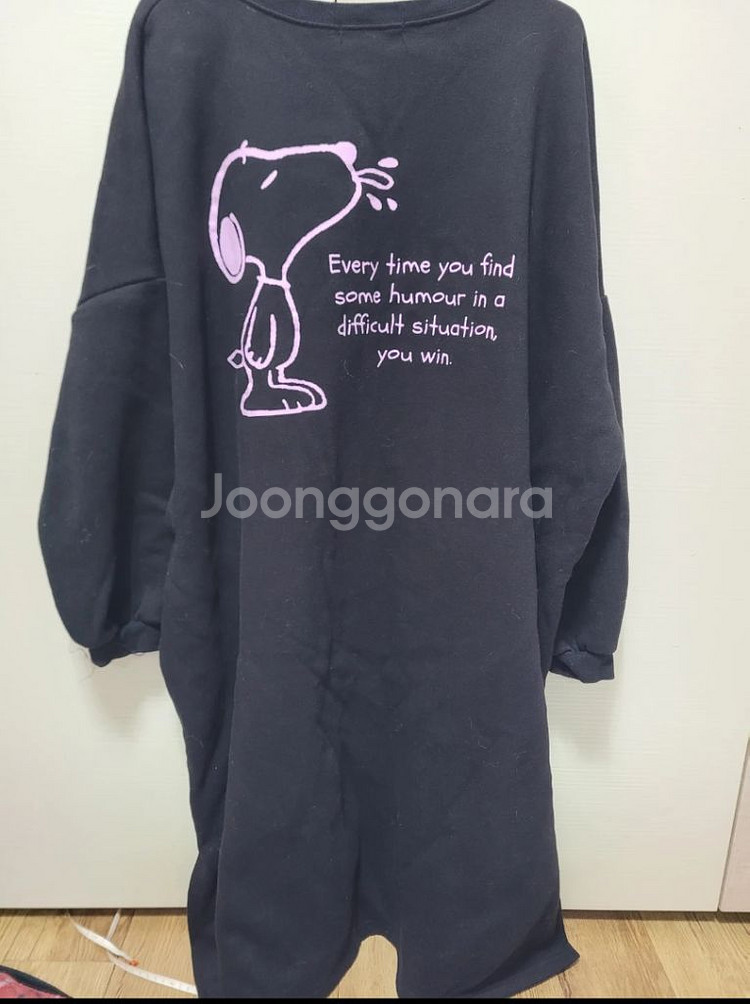 미착용/난닝9 기모 롱원피스 프리사이즈--2