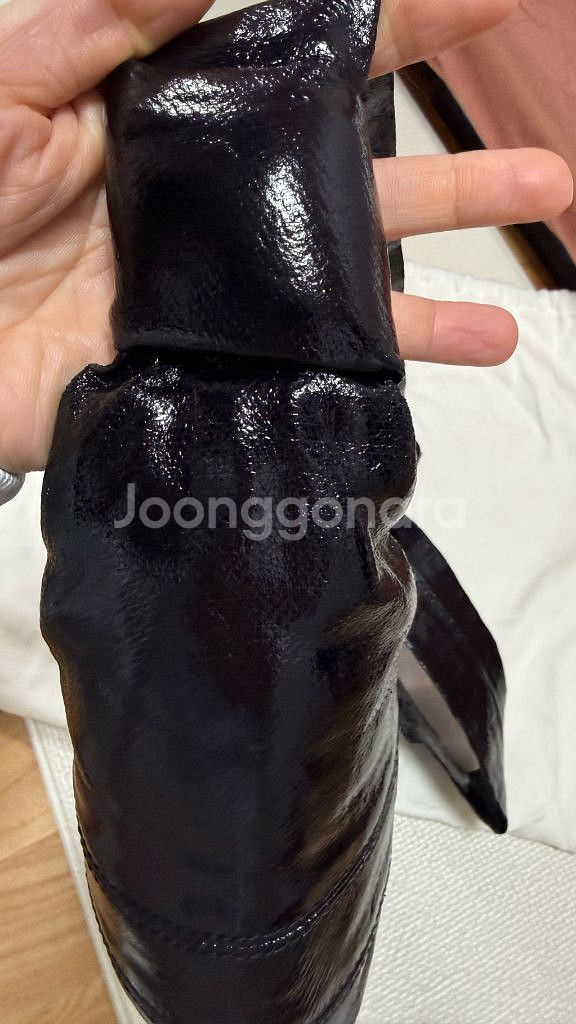 르메르 크루아상백 코티드 블랙--3