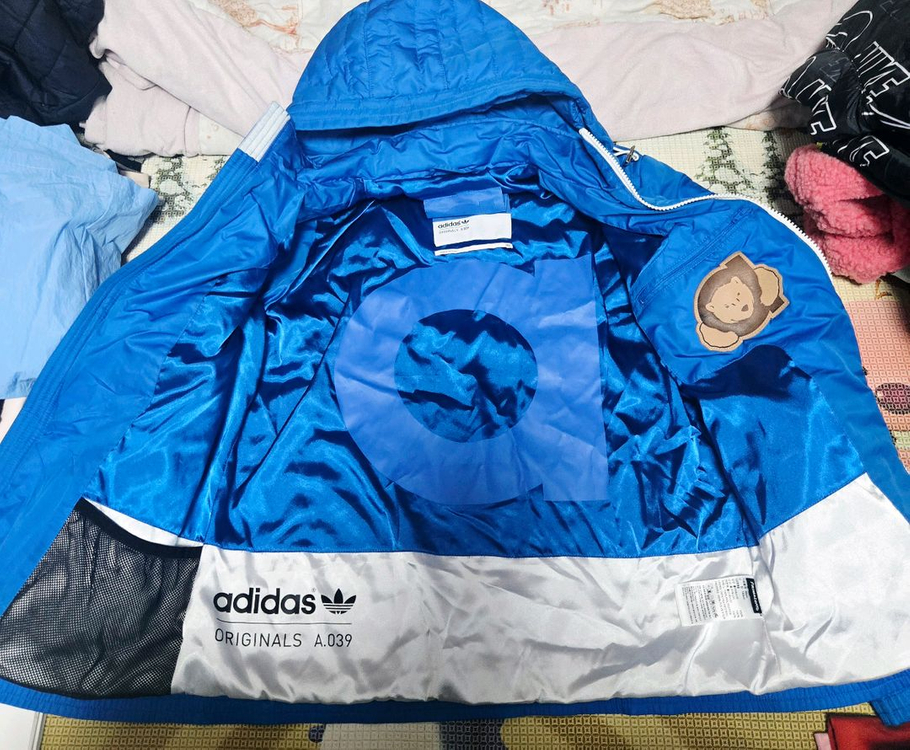 아동 160~170호 데쌍트 아디다스 내셔널지오그래픽 키즈 뽀글이 후리스자켓 점퍼 경량패딩--2