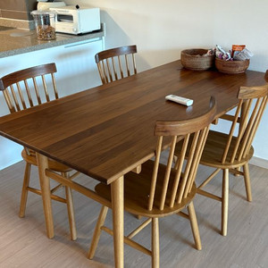 우디크 원목 6인용 식탁세트