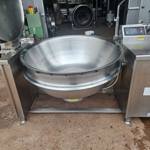 중고 회전 가스 국솥 대형 가마솥 온도조절 전동회전