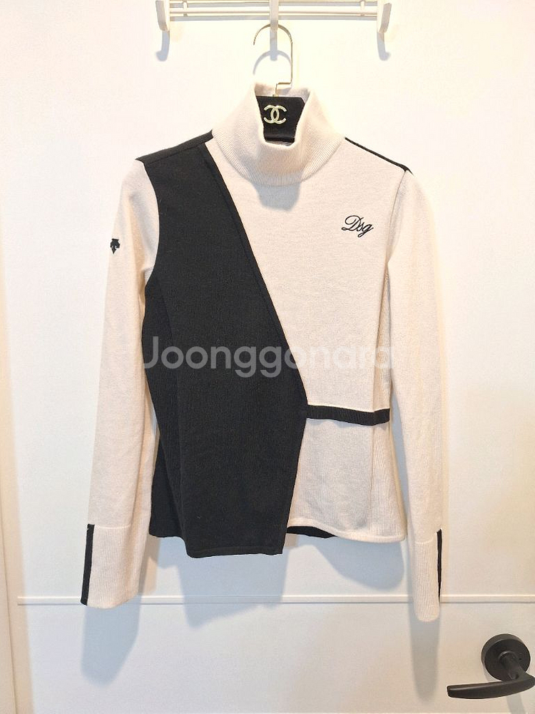 데상트 여성 골프웨어 니트 티셔츠--0