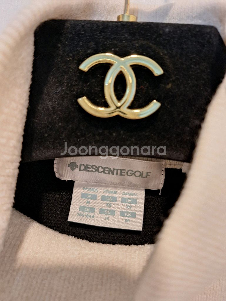 데상트 여성 골프웨어 니트 티셔츠--5