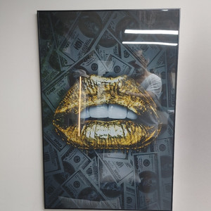 달러그림 입술그림 인테리어액자 그림액자 팝니다