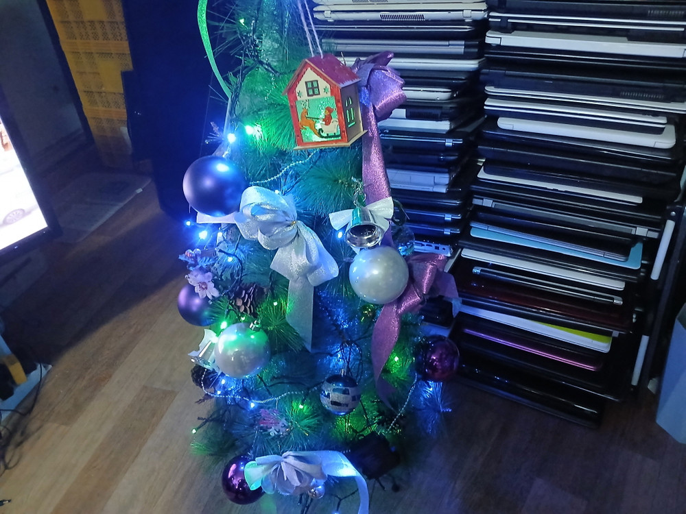 크리스마스 트리 장식 풀셋 성탄절 높이110cm 건전지포함--3