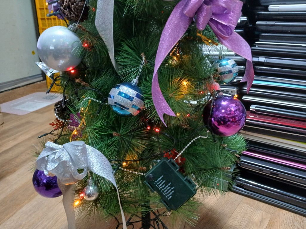 크리스마스 트리 장식 풀셋 성탄절 높이110cm 건전지포함--5