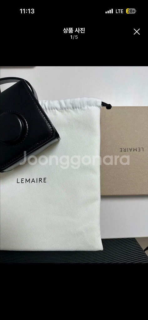 (2회착용) 르메르 카메라백 미니--0