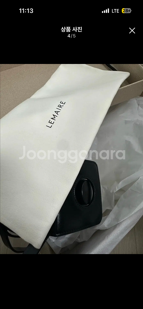 (2회착용) 르메르 카메라백 미니--4